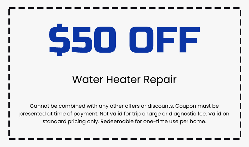 discounts on Water Heater Repair